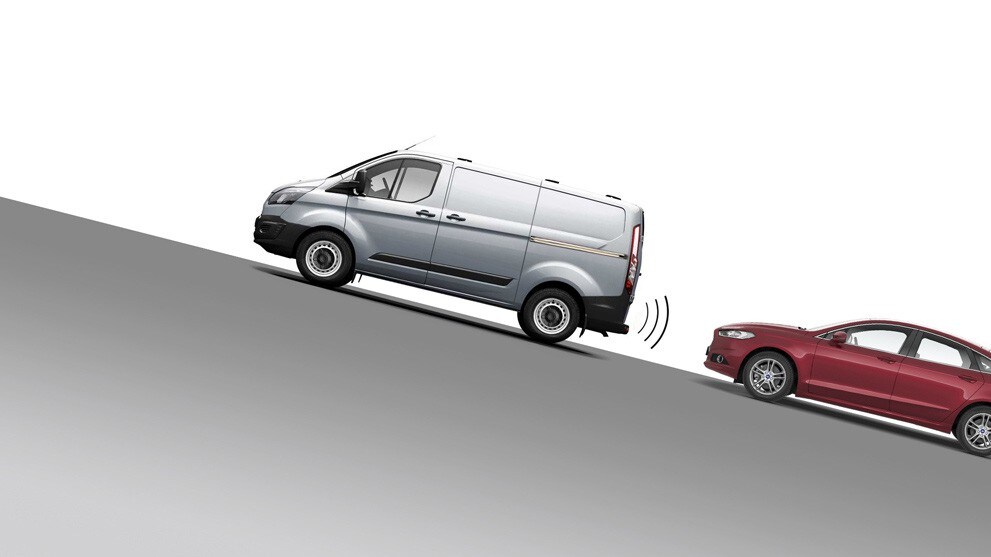 Ford Transit Custom, Illustration Berganfahrassistent