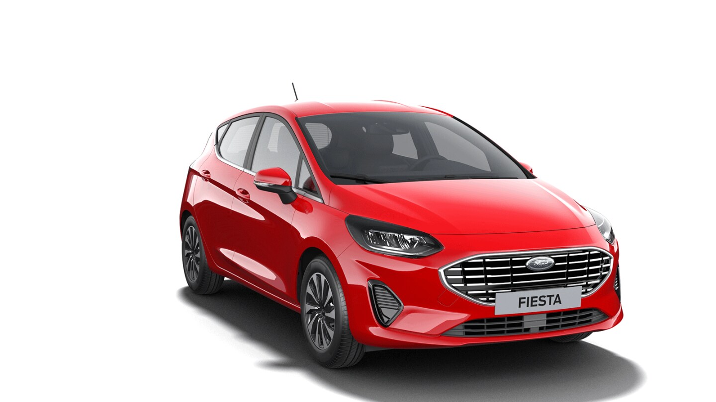 Ford Fiesta Titanium in Rot.