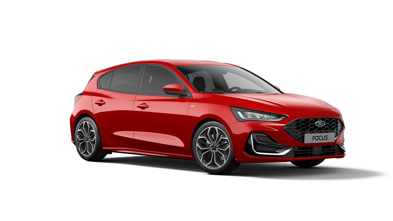 Ford Focus ST-Line Vignale in Rot.