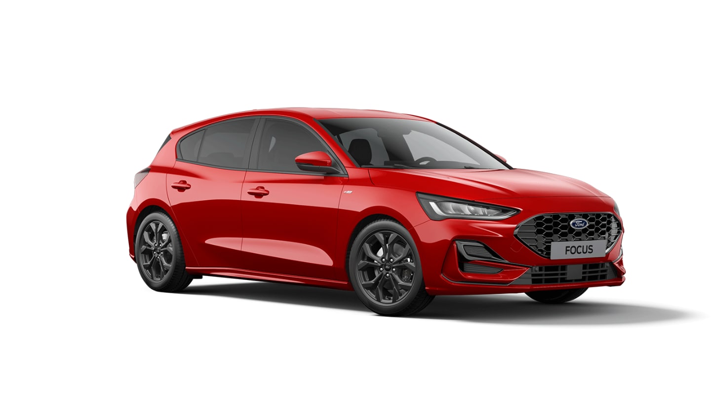 Ford Focus ST-Line X in Rot.
