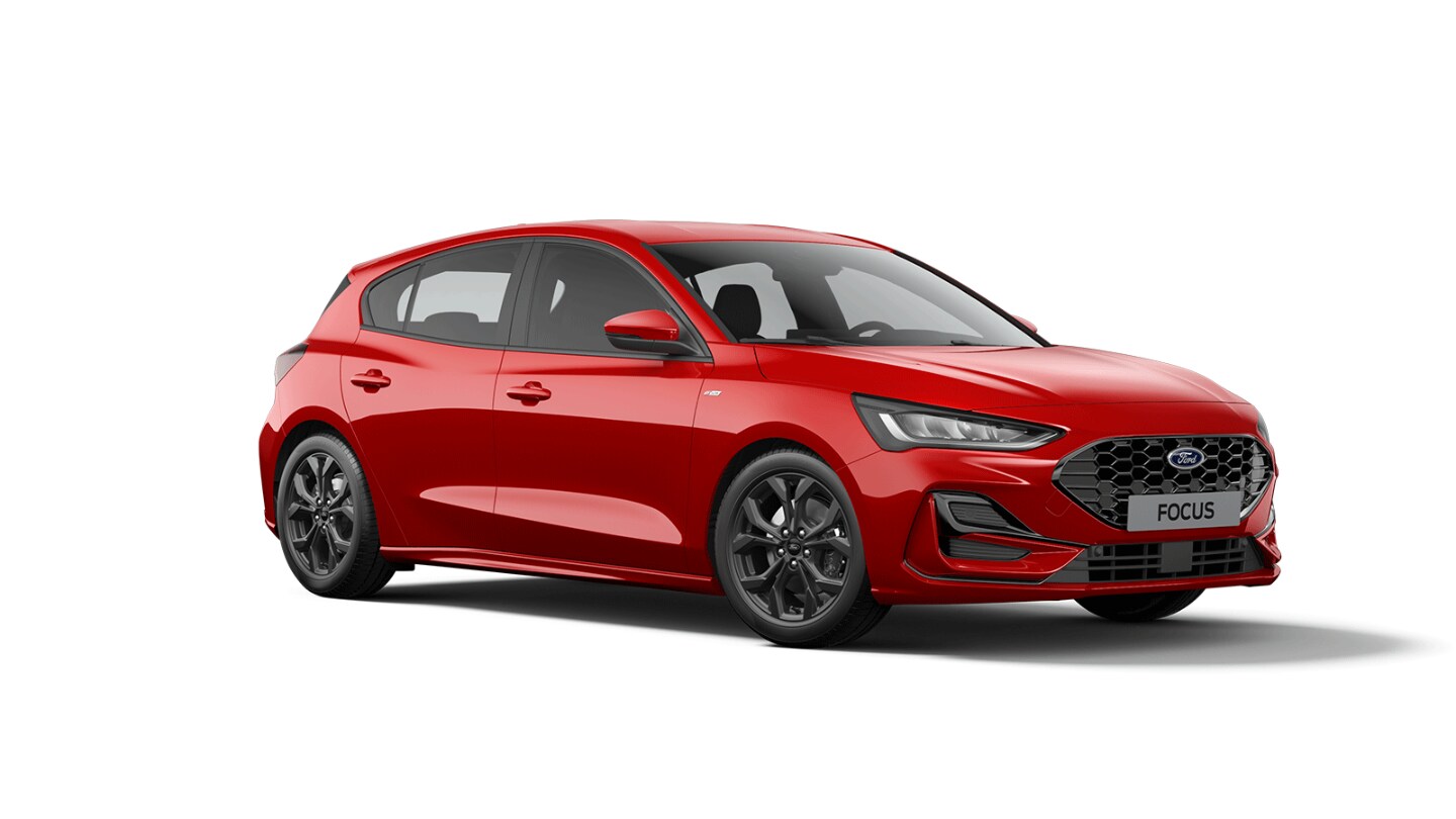 Ford Focus ST-Line in Rot.