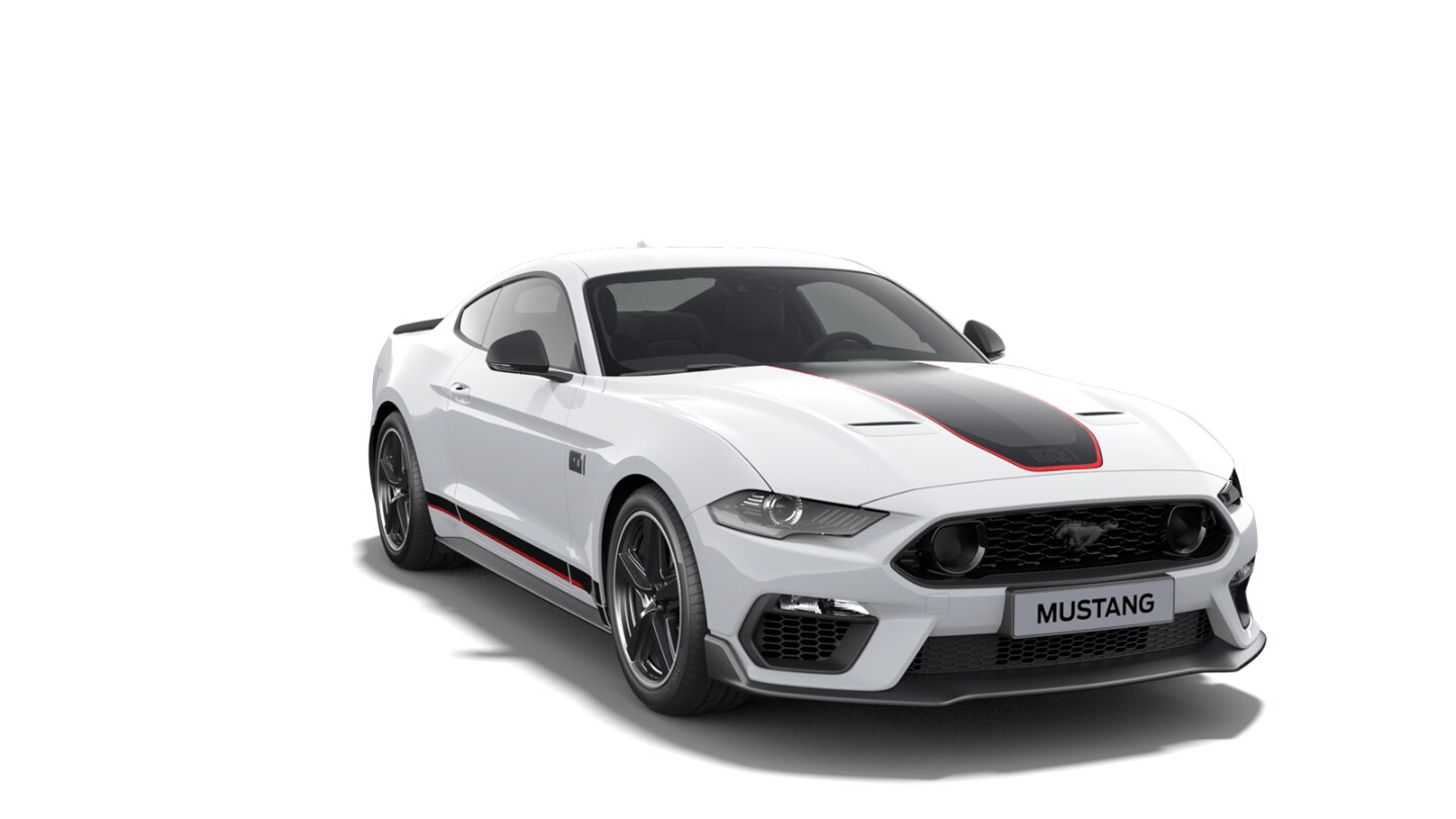 Ford Mustang Mach 1 in Weiß