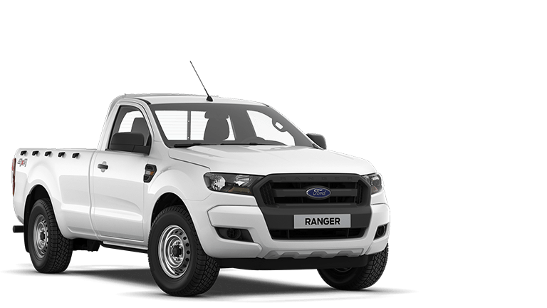 Ford Ranger weiss, Sicht von drei Vierteln vorne