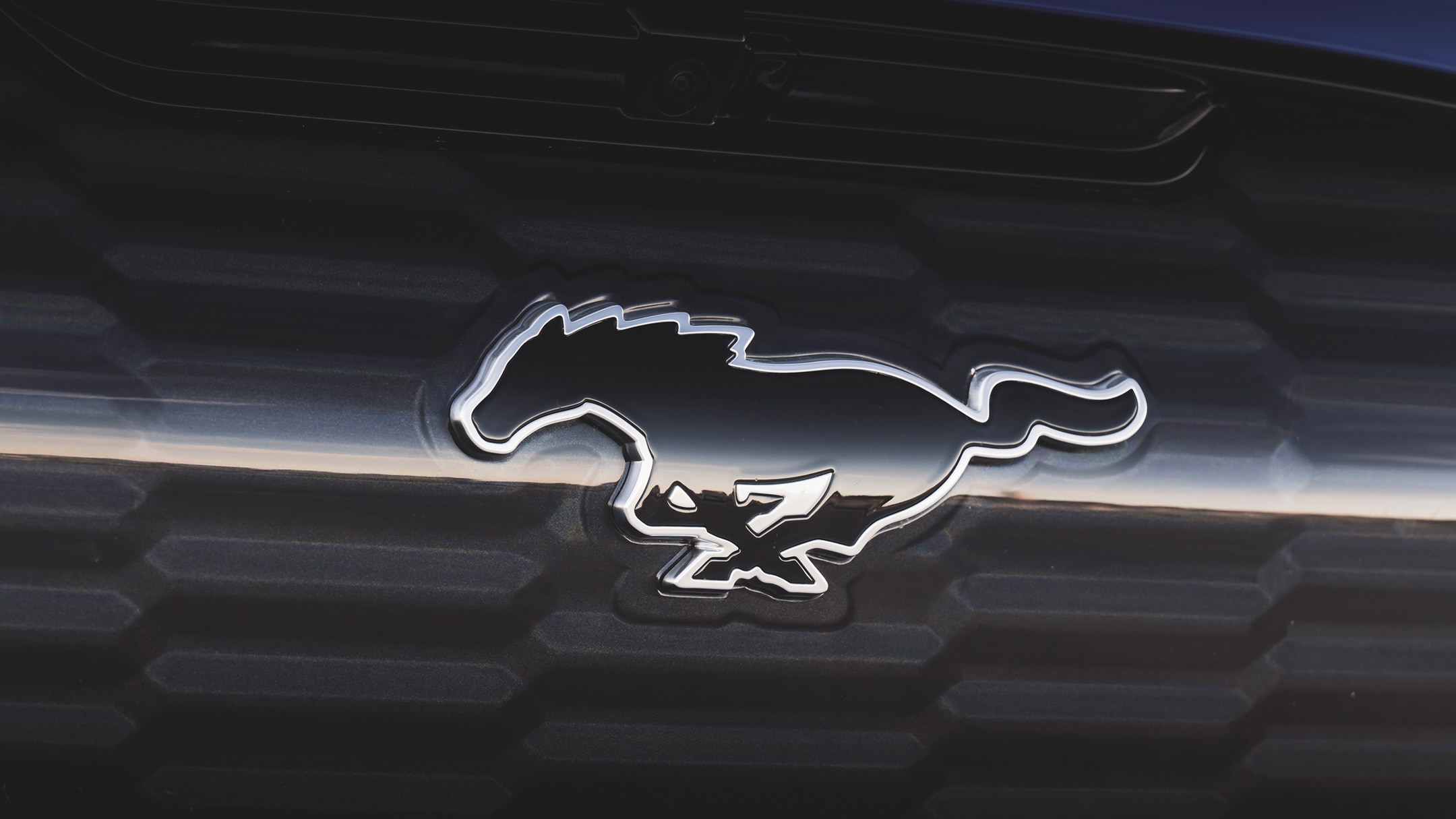 Ford Mustang-Logo – Nahaufnahme