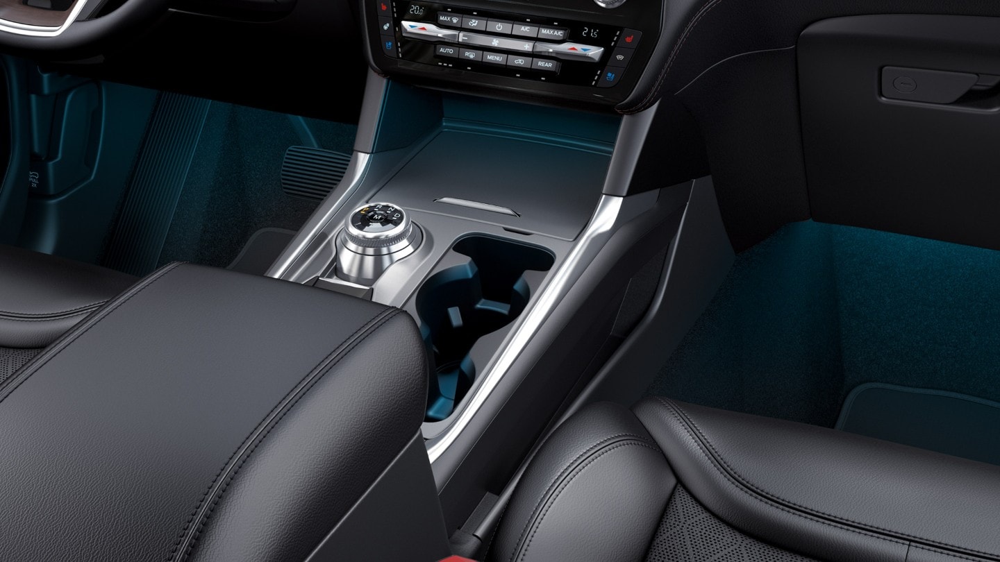 Ford Explorer Plug-in-Hybrid. Innenraum Detailansicht Ambientebeleuchtung