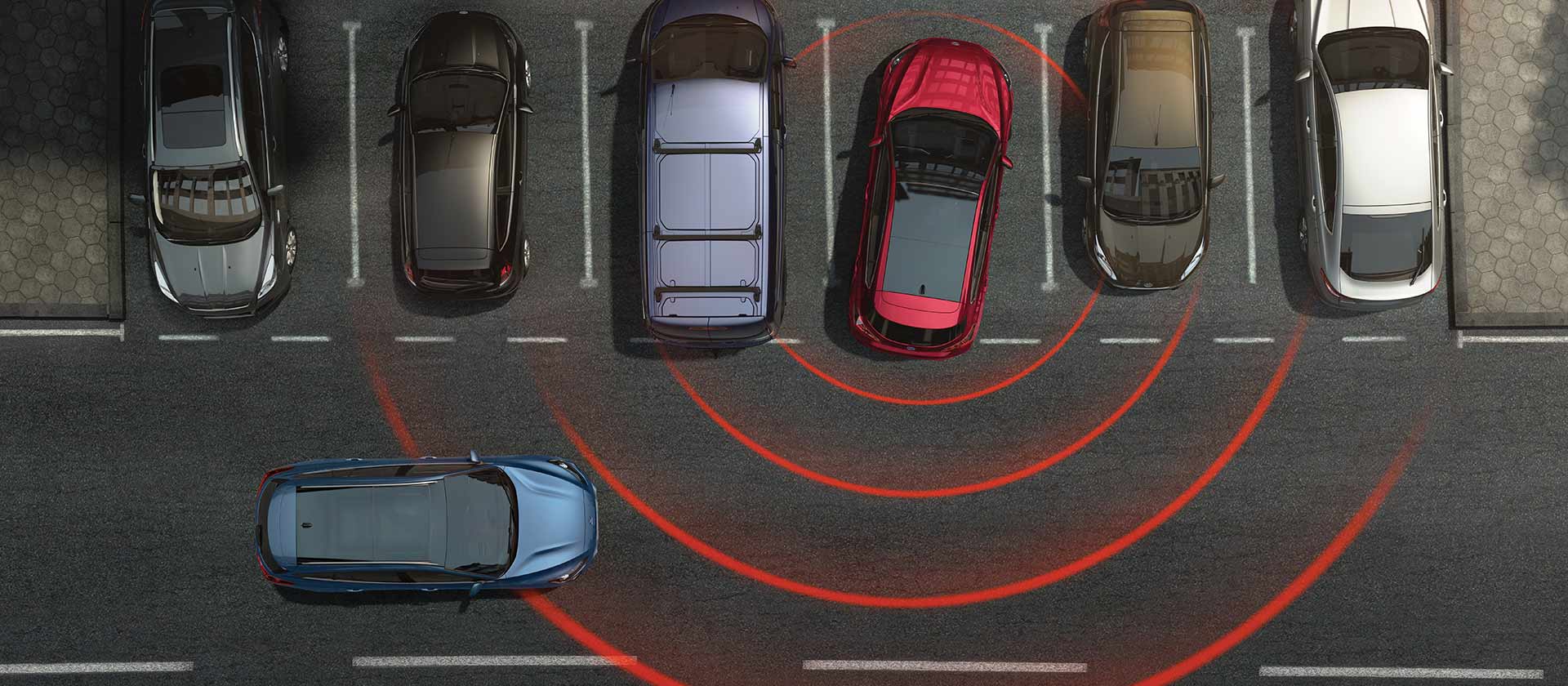 Ford Focus, Illustration Cross Traffic Alert.