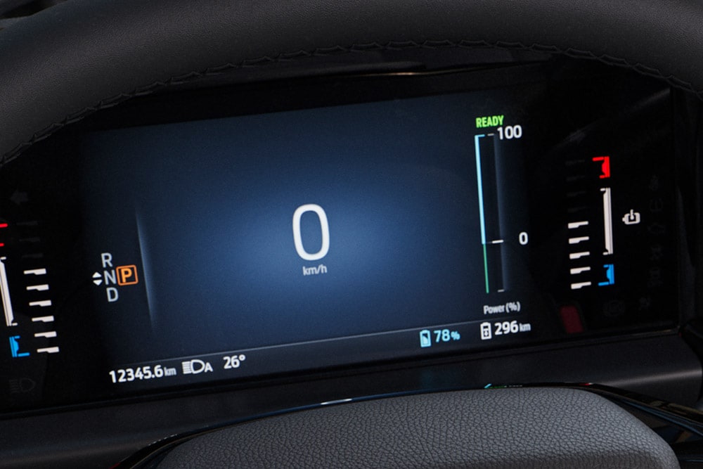Ford Tourneo Custom Innenraum. Detailansicht digitaler Tachograph.