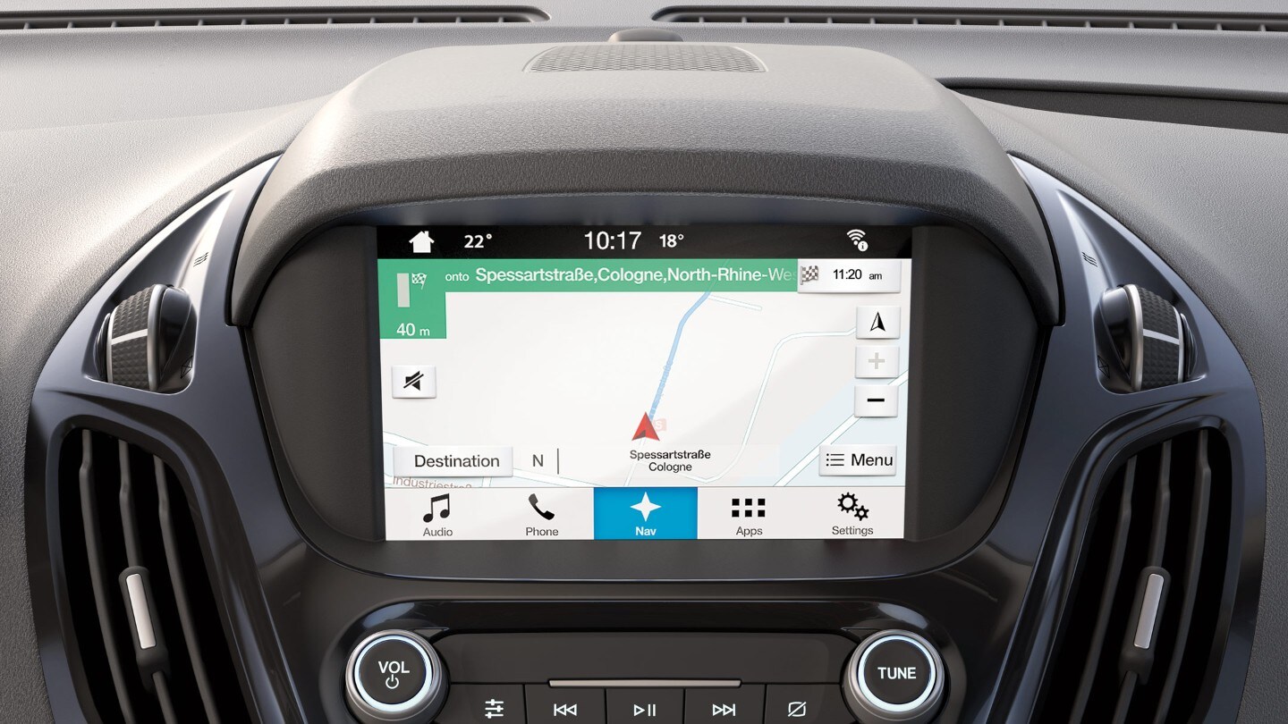 Ford Transit Courier Innenraum. Detailansicht SYNC