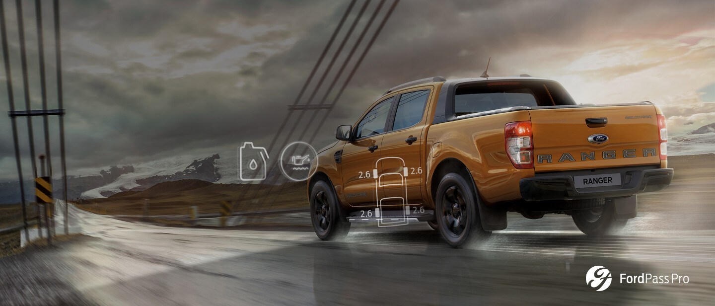 Ford Ranger Raptor Blau ¾-Rückansicht