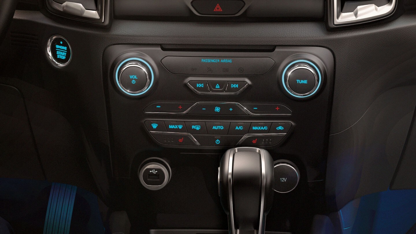 Ford Ranger Innenraum. Ansicht Klimaanlage