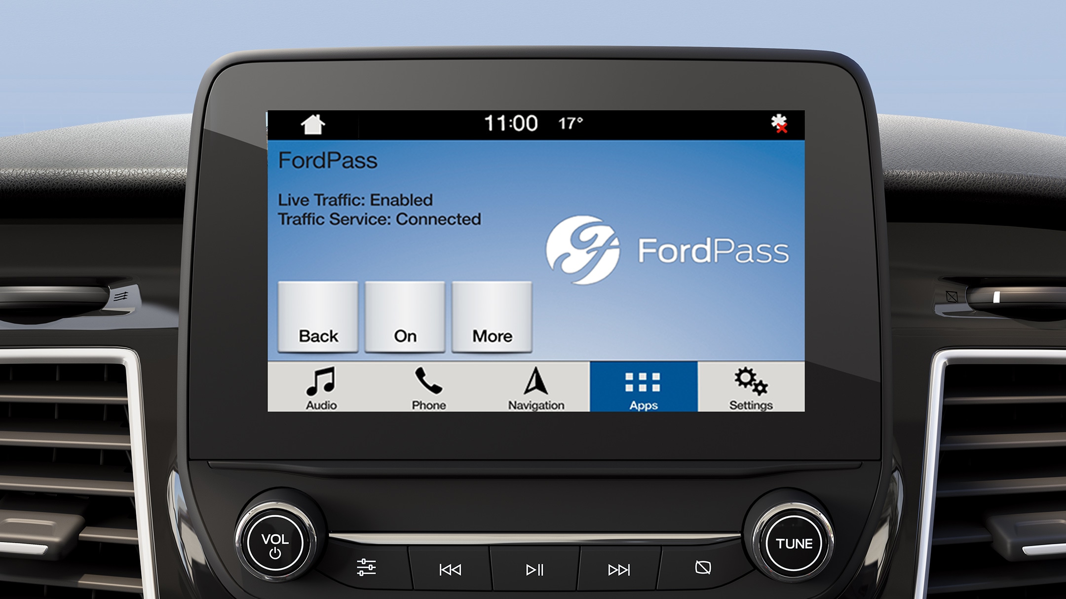 Ford Transit Multifunktionsdisplay FordPass im Detail.