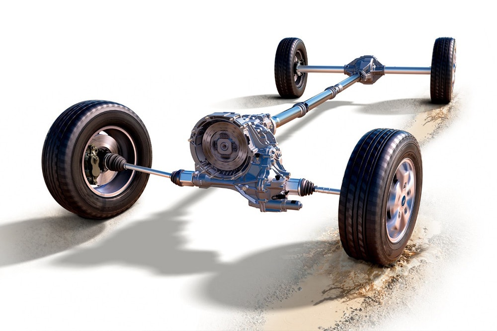 Ford Transit Illustration Allradantrieb