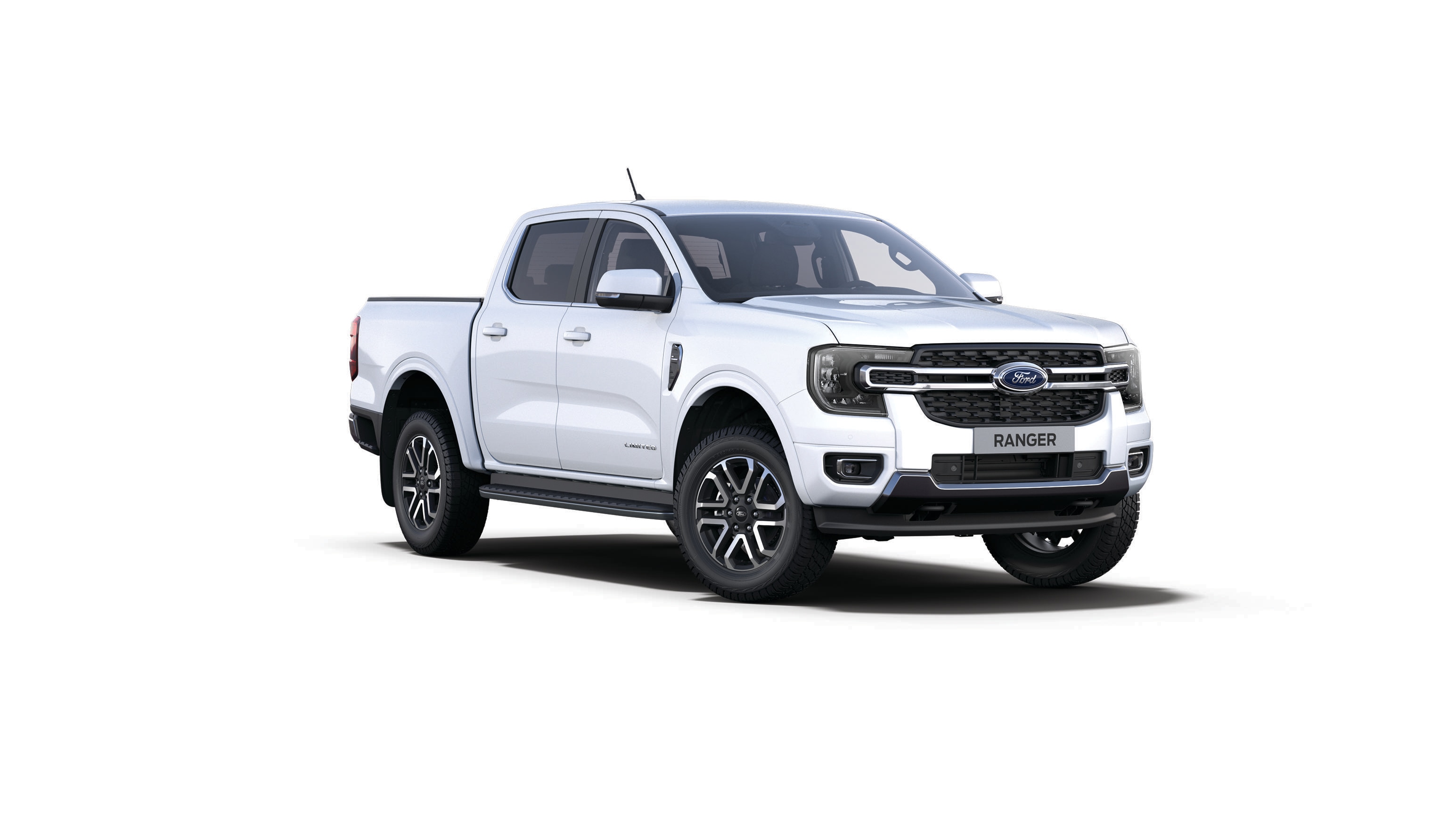 Ford Ranger Limited in Weiß, Dreiviertelansicht