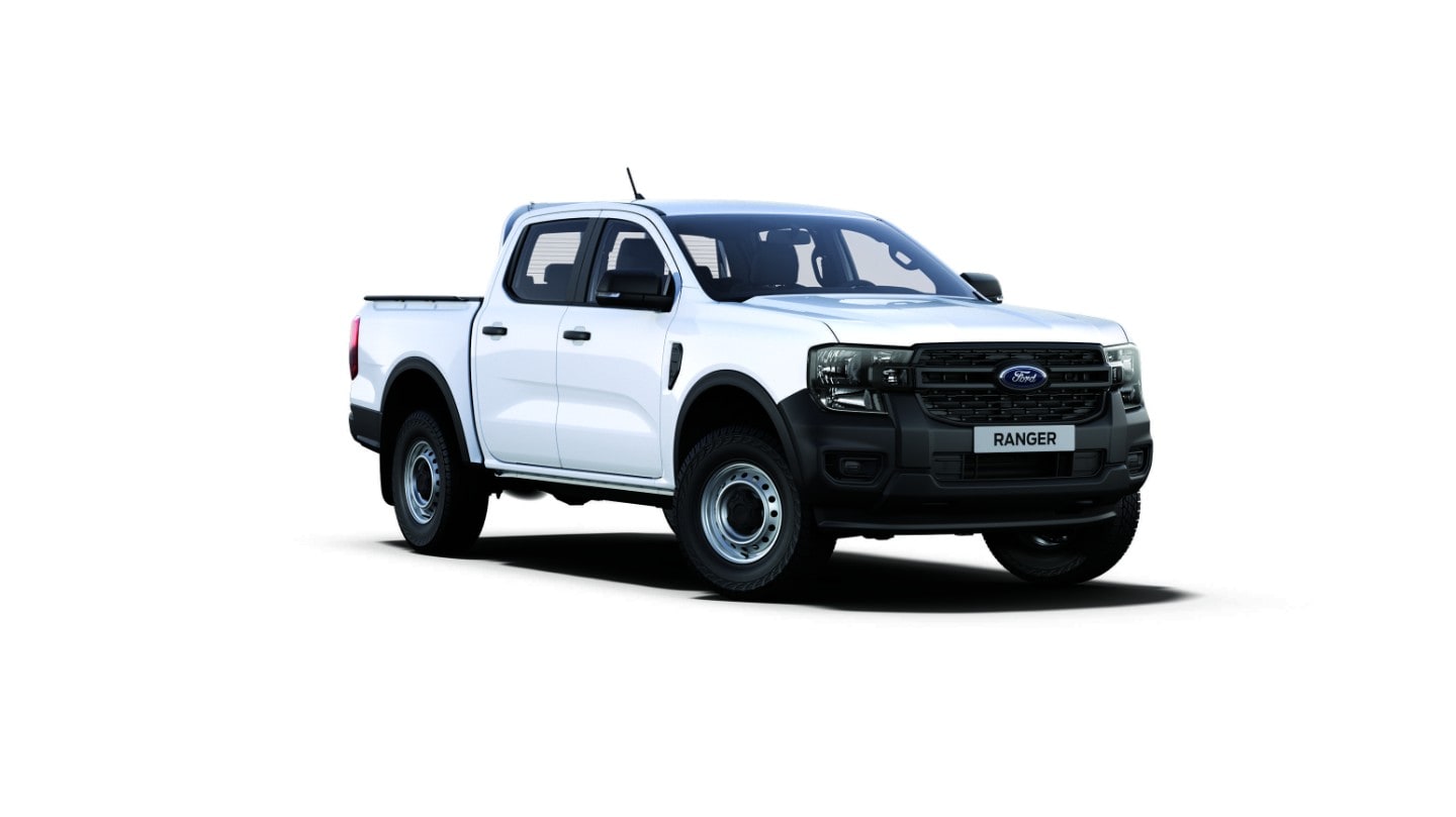Ford Ranger XL in Weiß, Dreiviertelansicht