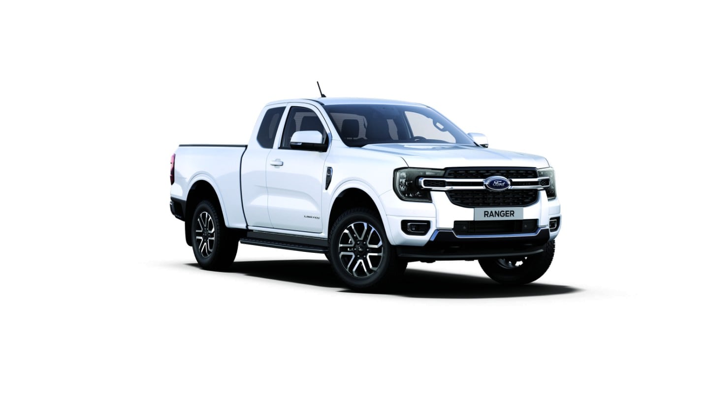 Ford Ranger Limited in Weiß, Dreiviertelansicht