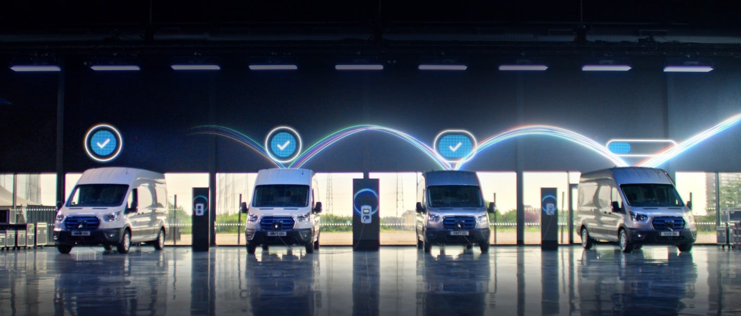 Four Ford commercial vehicles 