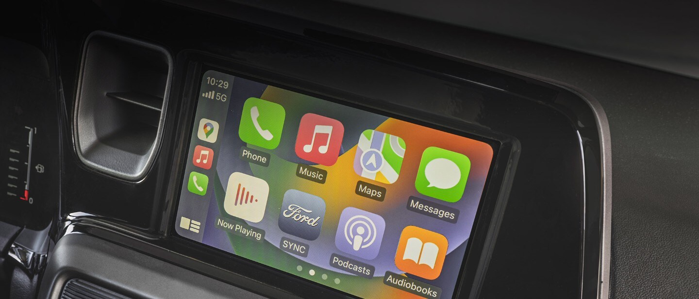 Ford Transit Courier Innenraum. Detailansicht Touchscreen