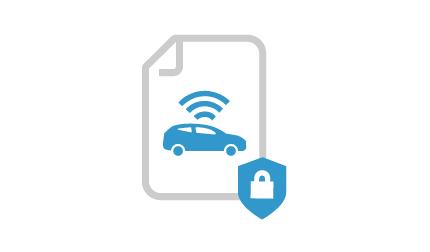Icon Datenschutz vernetzte Fahrzeuge